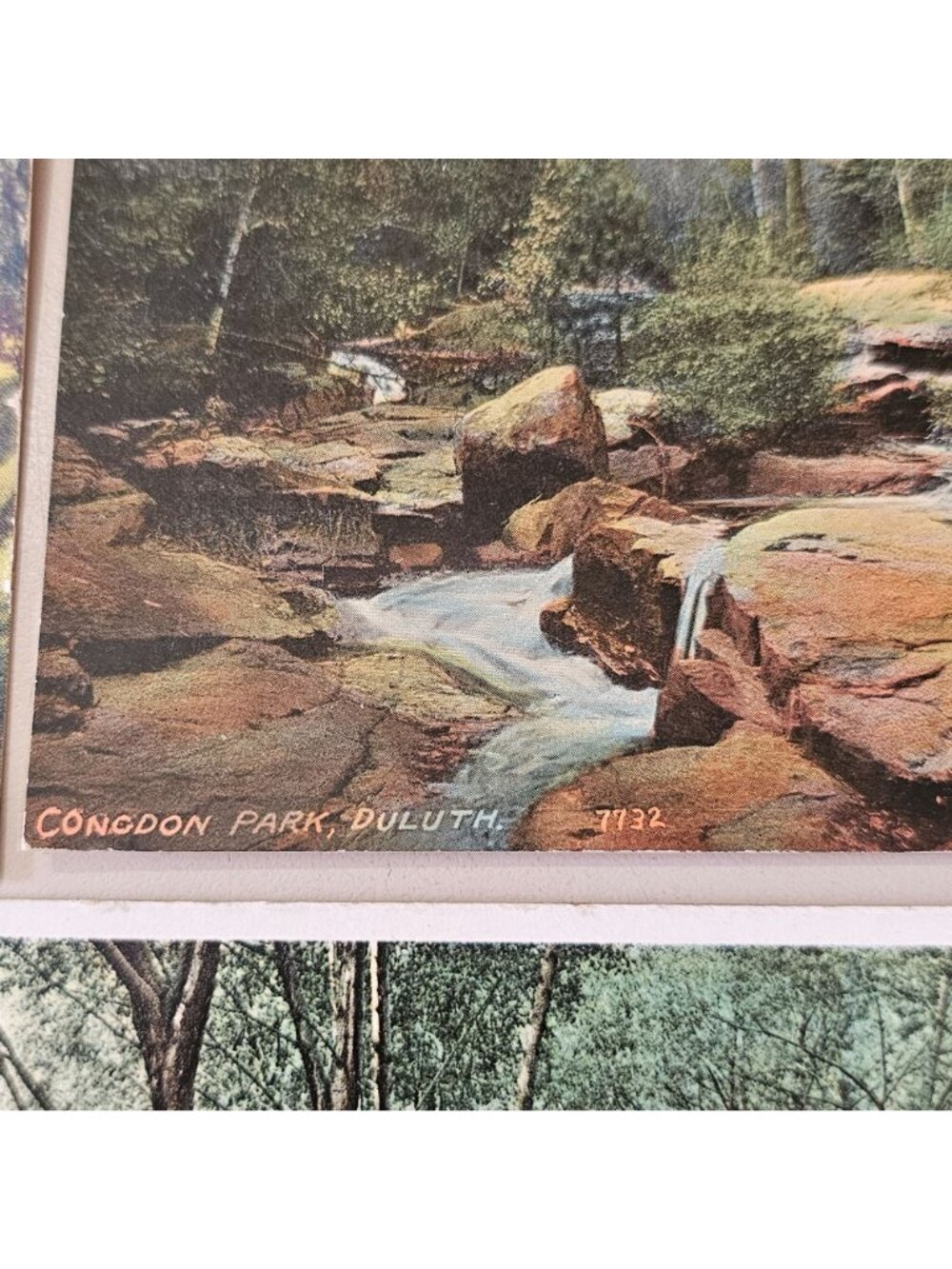 3 Minnesota Parks 1920s Postcards color Lithograph Cascade Como Conodan Park - Picture 3 of 9